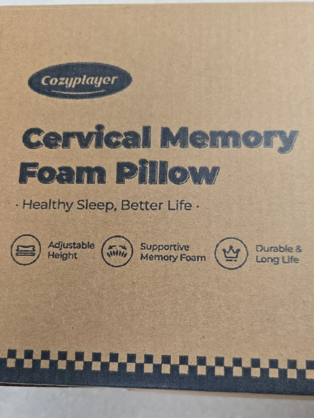 Cozyplayer Cervical Memory Foam Pillow New In Box